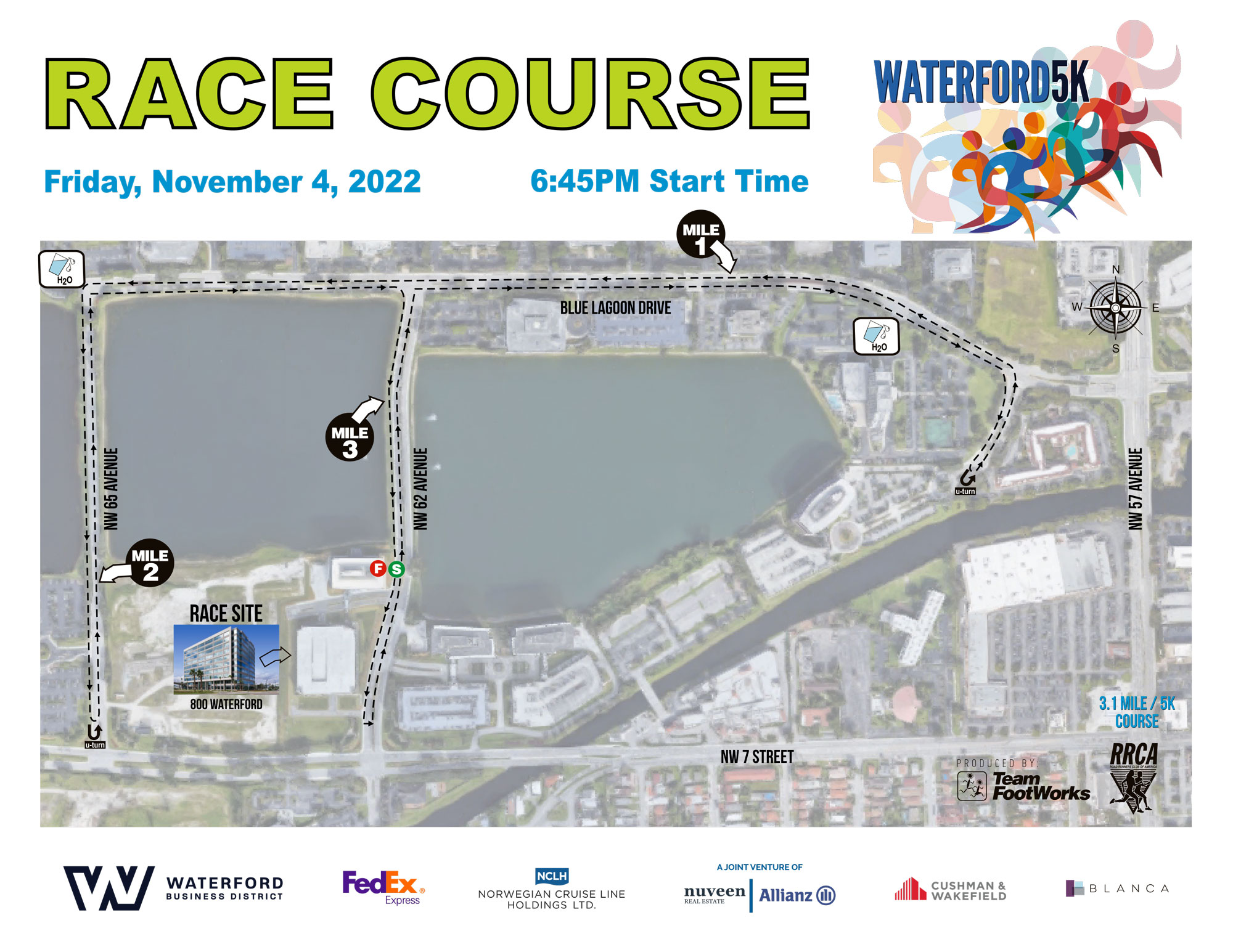 Waterford 5K FRIDAY, NOVEMBER 4 2022 Course Map